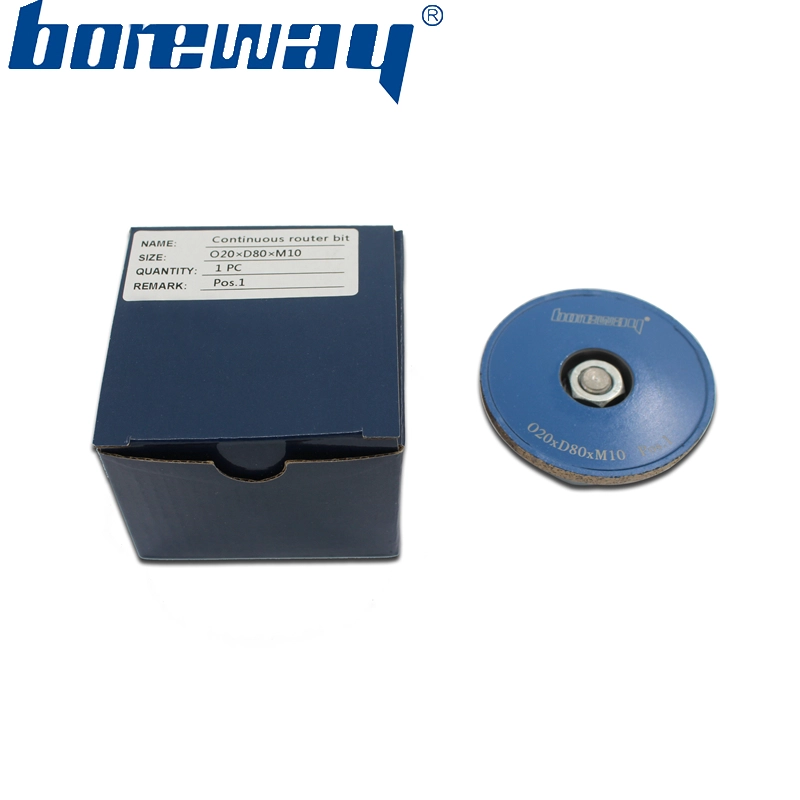 O20xD80xM10 Continuous Rim Router Bit For Polishing Granite Marble Other Stones And The Counter