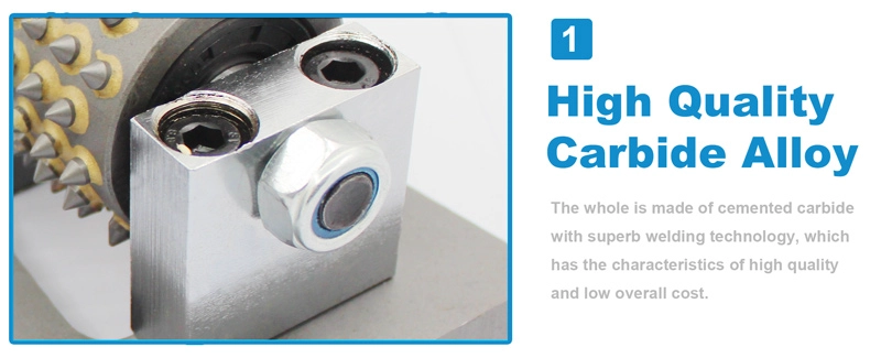 Factory Price Bush Hammer Head Litchi Surface Grinding Roller With 99 Segment