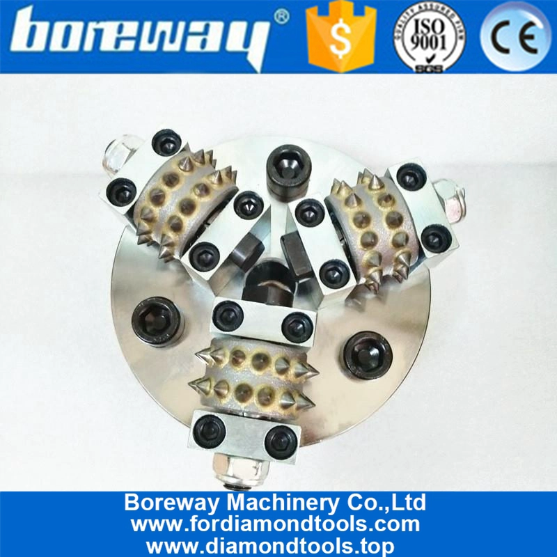 30 Pins Carbide Bush Hammer Roller With Support