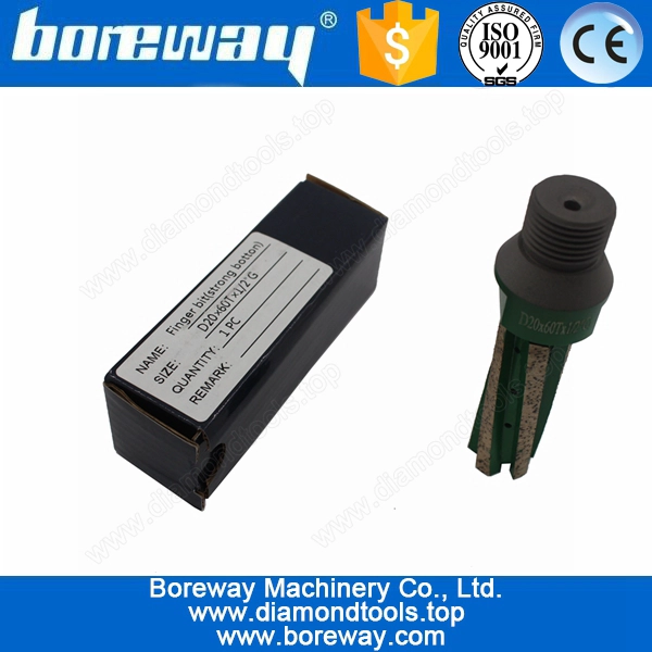 Diamond Milling Cutter Finger Bit For Ceramic D20*60T*1/2