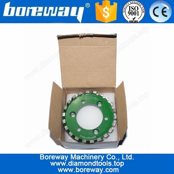 D100x20Tx50H Diamond Segmented Standard Stubbing Wheel 