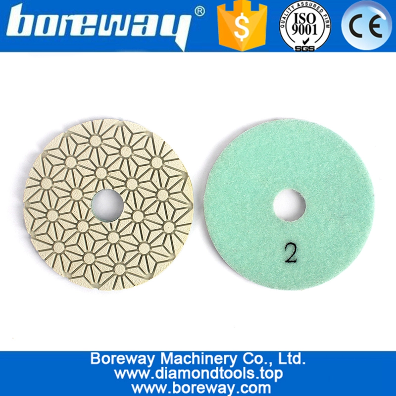 Three Step Polishing Pads Abrasive tool Wet Use For Polishing Granite Engineered Stone