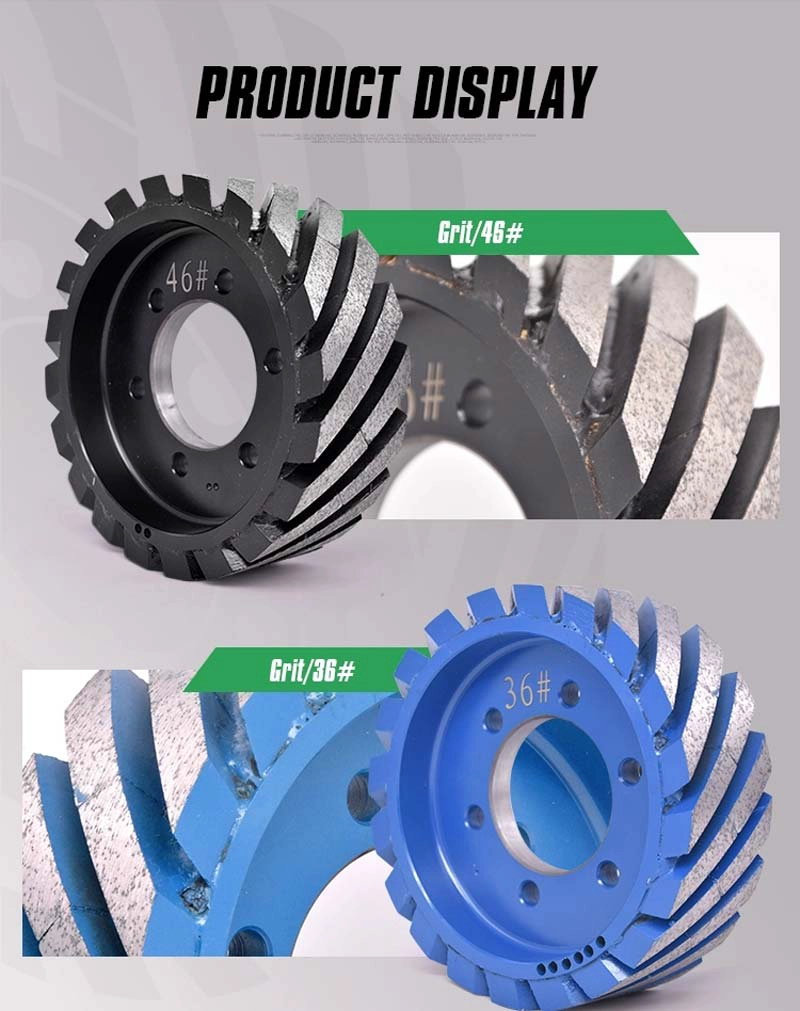 Boreway Sale D190mm Metal Abrasive Tools Calibration Wheel Grinding Rollers Tools For Smooth Grinding Quartz Slab Stone