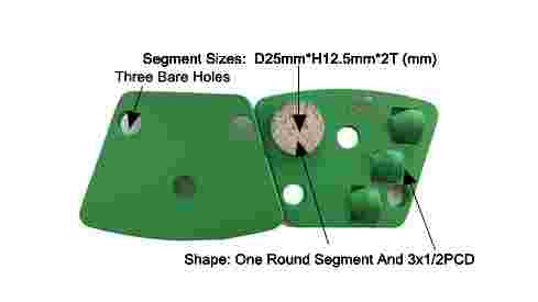 PCD Diamond Grinding Shoe For Concrete Surface