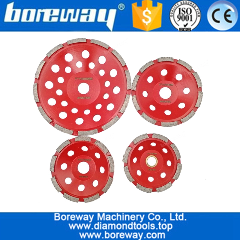 Diamond Tool Single Row Segmented Diamond Grinding Cup Wheel for Concete and Stone