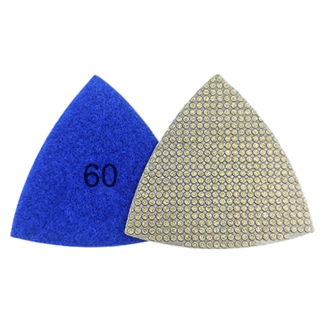 Factory Supply Polar Magnetic Chuck Metal Pads Dry Grinding Concrete Floor Diamond Polishing Shoe Two Locating Hole And 3-Hole Bracket With M6 Connection