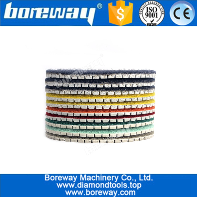 4Inch Wet Diamond Polishing Pad For Granite Marble Concrete Angle Grinder