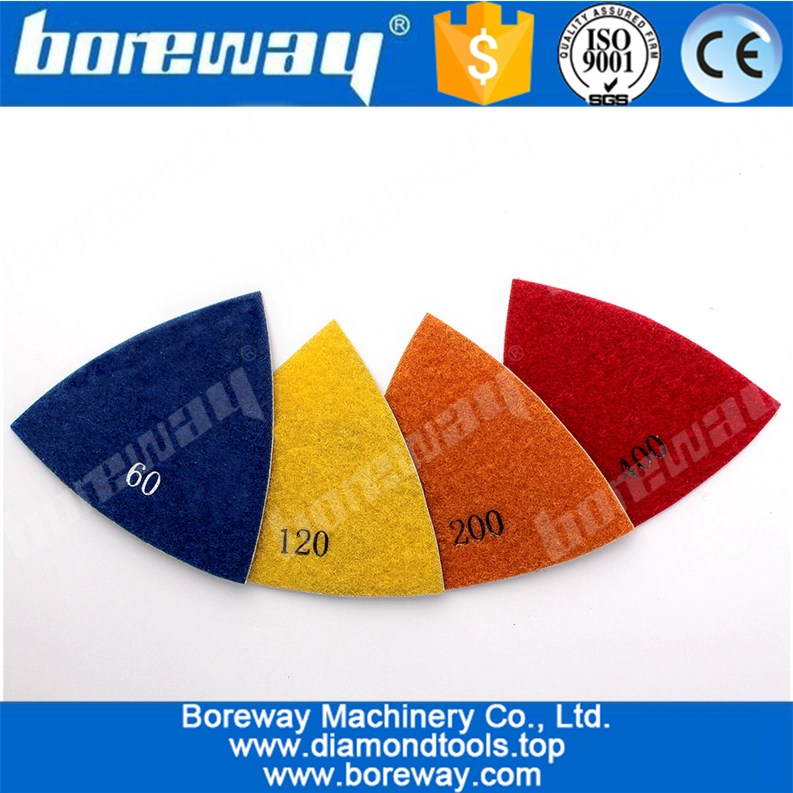 75mm Triangular Diamond Polishing Pads Electroplated Sanding Pad For Multi Tool