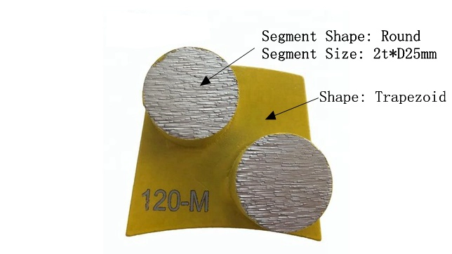 Fan Shape Diamond Floor Grinding Wings 01