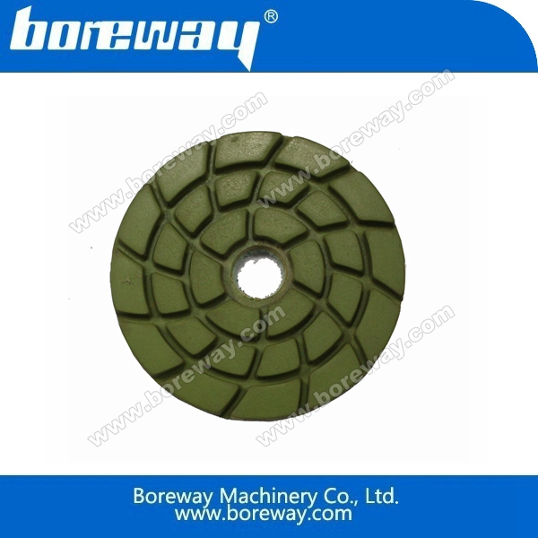 spiral slab floor polishing pad