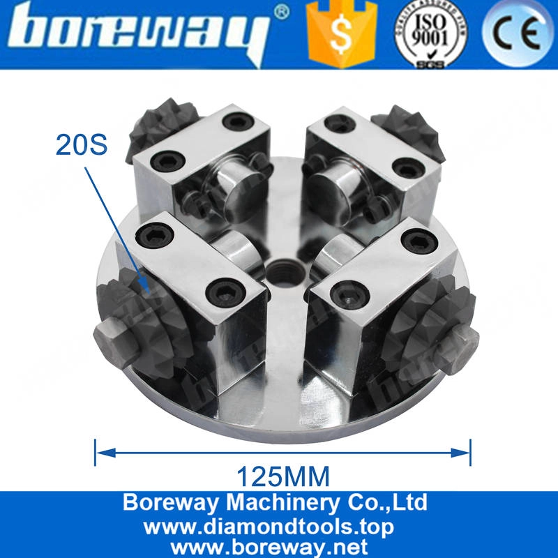 125mm 4 Rollers Star Bush Hammer Plate For Angle Grinde888