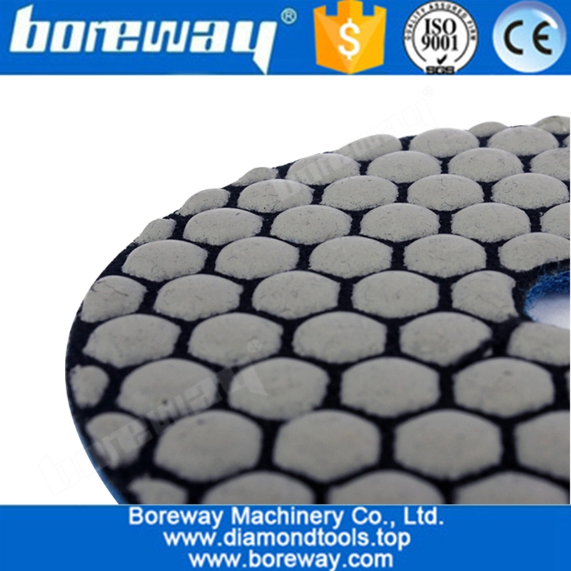 4 Inch Professional Flexible Dry Use Diamond Sanding Discs For Marble Granite Stone Polishing