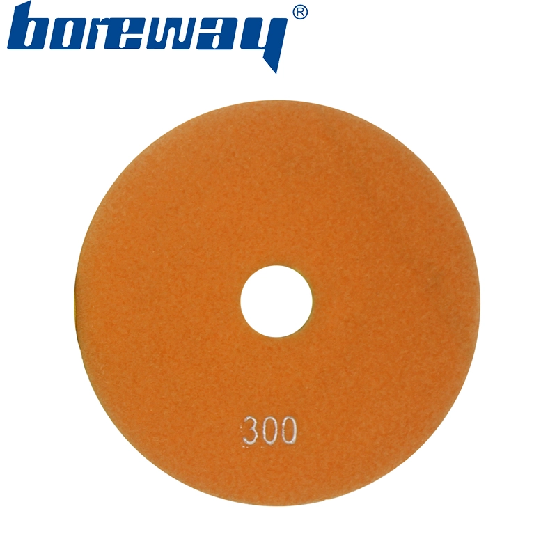 4inch 100mm 7 steps white sprial type foam polishing pads