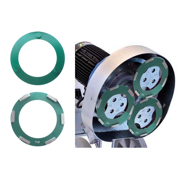 240mm Ring Diamond Concrete Plate Klindex Grinding Wheel With 6 Bars Suppliers