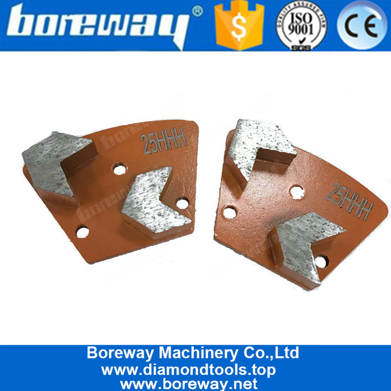 Trapezoid Arrow Bar Grinding Pad