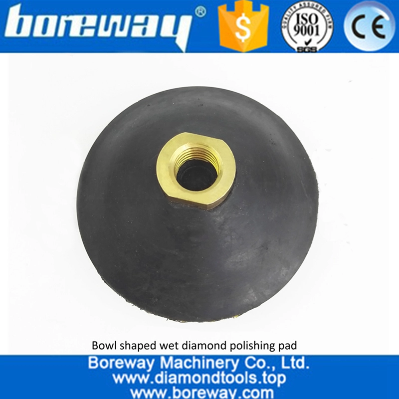 4inch convex wet diamond polishing pads with backer 04