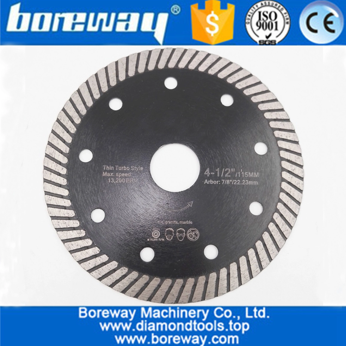 hot pressed diamond saw blade turbo blade