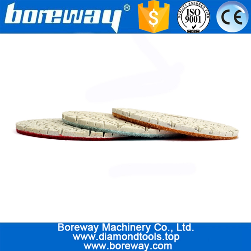 Three Step Polishing Pads Abrasive tool Wet Use For Polishing Granite Engineered Stone