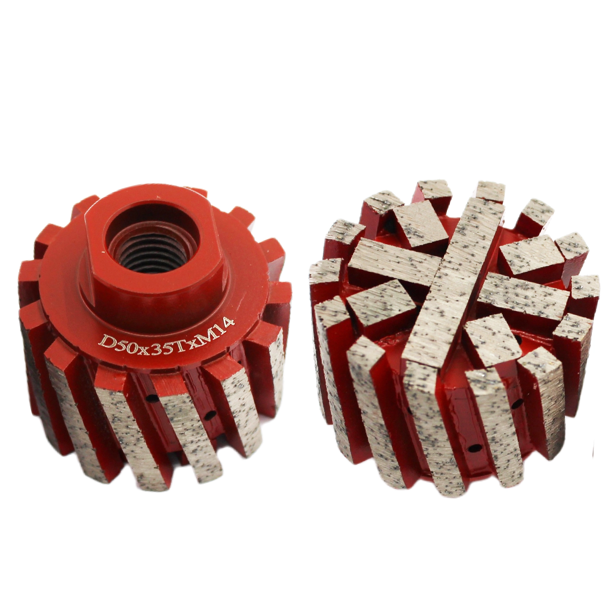 D50mm Segmented Zero Tolerance Drum Wheel With Strengthen Bottom