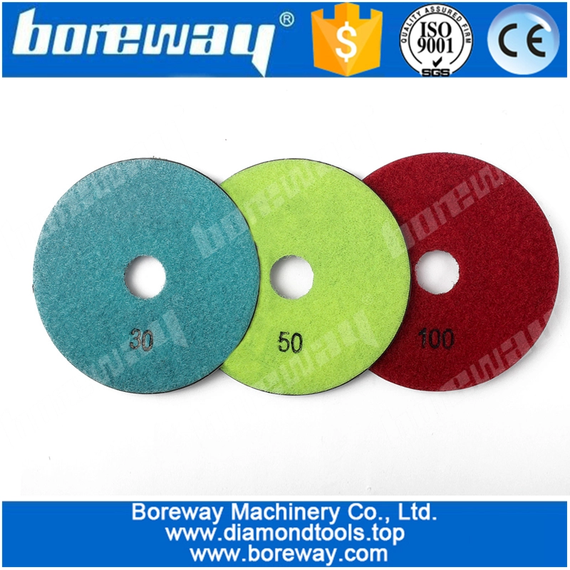 4inch Diamond Polish Pad Vacuum Brazing Polishing For Granite Concrete Marble 