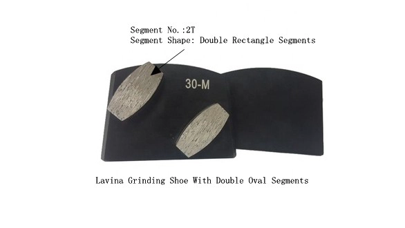 Lavina Grinding Shoe with Double Oval Segments