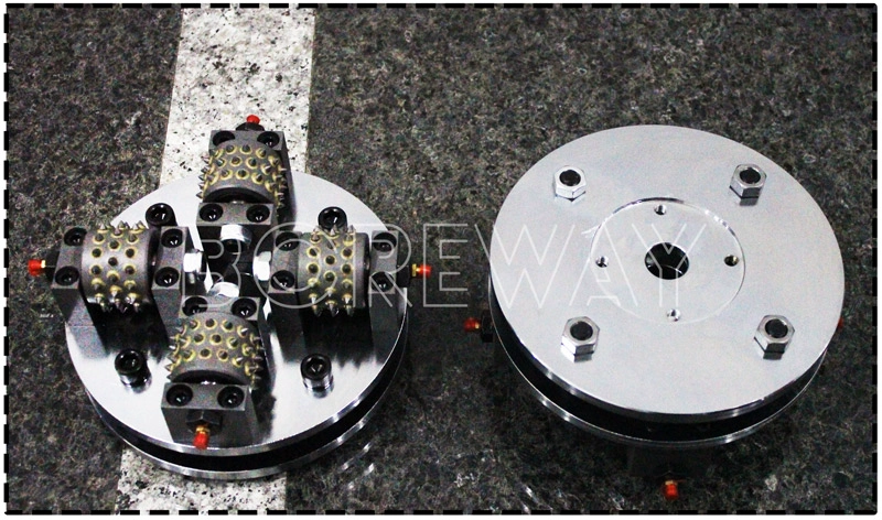 200mm Double Layer Rotary Carbide Alloy Bush Hammer Plate For Granite Finish 3