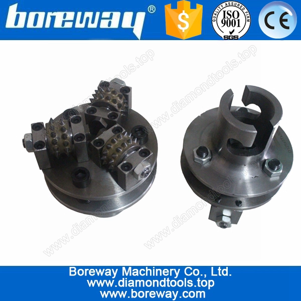 D125 bush hammer concrete finish