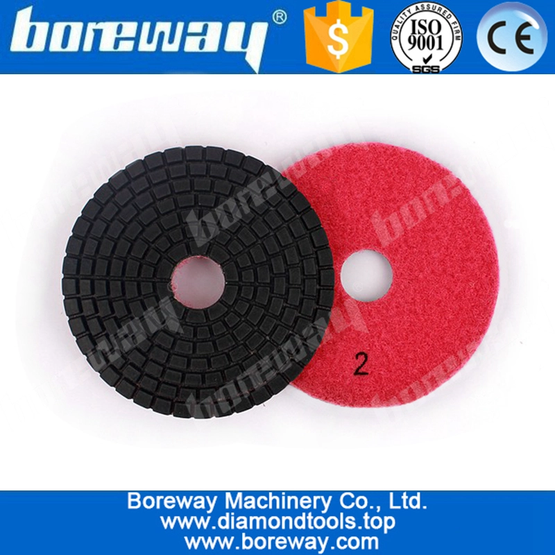 4 inch 3 step diamond polishing pad wet for granite concretes