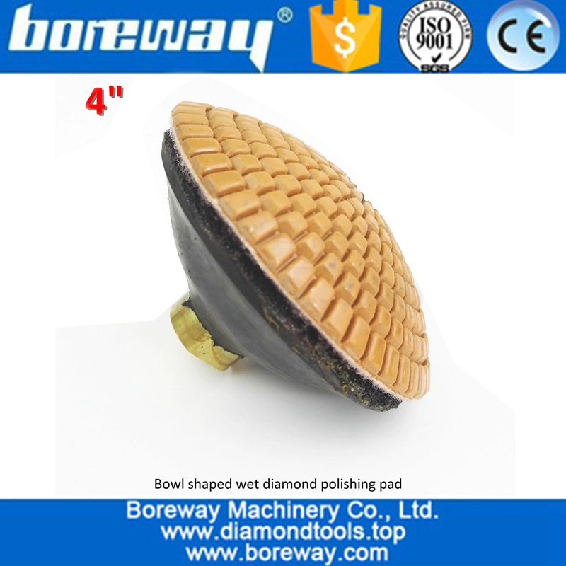 bowl shaped sanding disc with rubber backer M14 thread for granite marble tile02