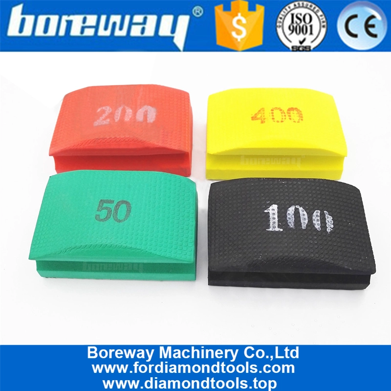 Hard Foam-backed diamond hand pad 90X55MM Dotted electroplated diamond hand polishing pad 01