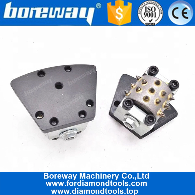 30S Trapezoid Based Bush Hammer Roller With Support