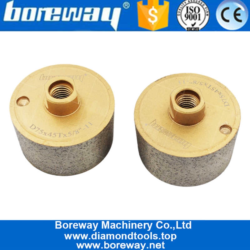 Continuous Zero Tolerance Counter Top Drum Basin Sink Wheel with 5/8”-11 Connector