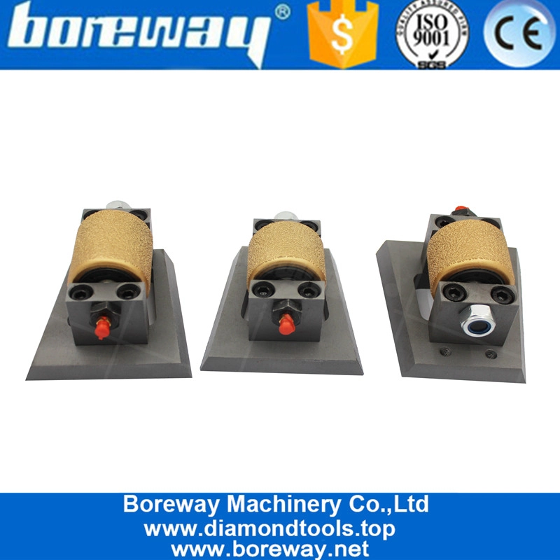 Vacuum Brazed Frankfurt Bush Hammer Grinding Roller For Concrete Finish 1