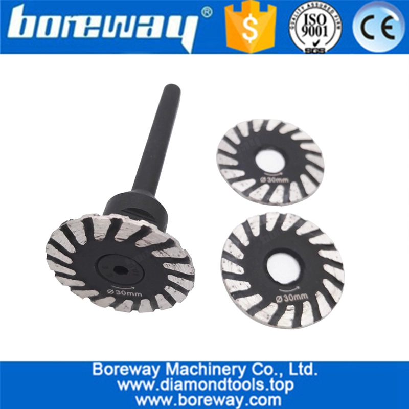 Mini Diamond blade with removable 6mm shank Diamond Caving blades