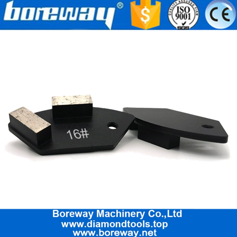 Double Rectangle Segments Grinding Arc Pad Tools For National Floor Equipment Grinder Suppliers