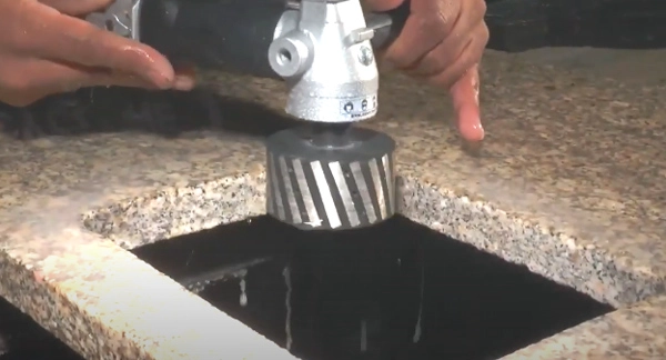 Factory Price Diamond Resin Filled Zero Tolerance Grinding Drum Wheel For Counter Top