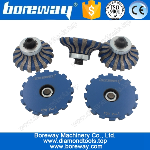 protable segmented type diamond router bits for stone slabs