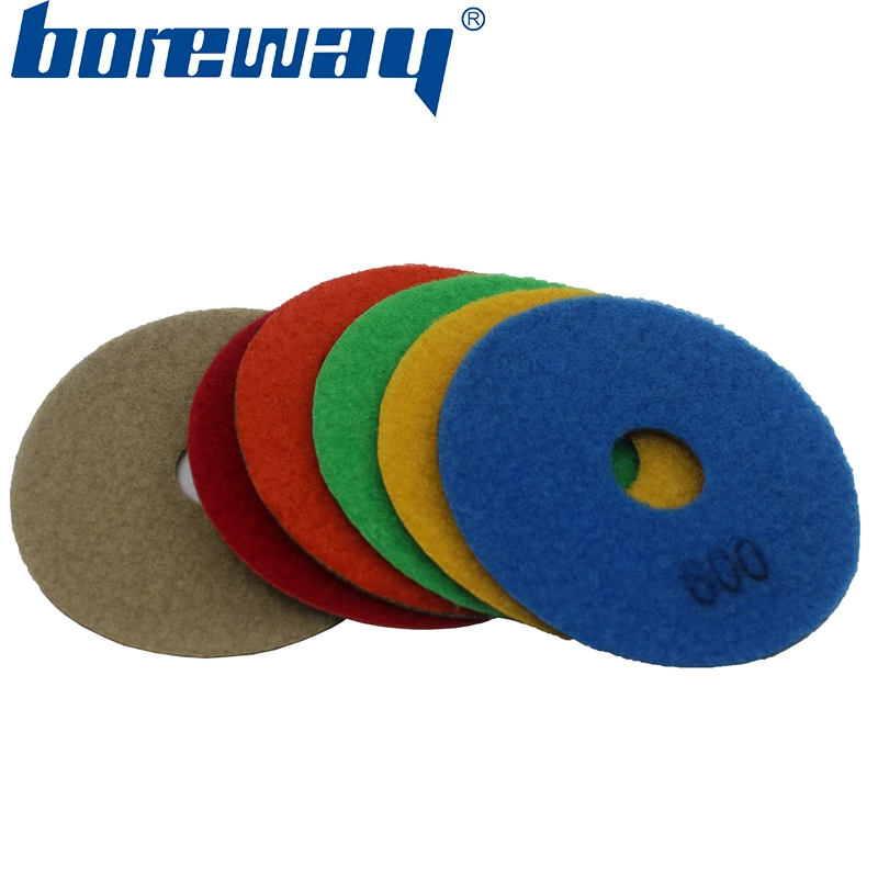 4inch 100mm 6 steps electroplated diamond polishing pads