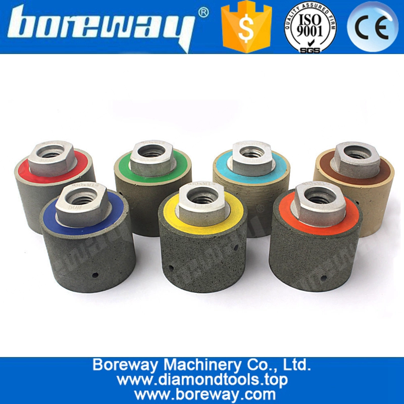 2 inch Diamond Resin Drum Polishing Wheel Wet For Granite Marble Concrete