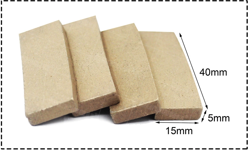 Wet Cutting Diamond Andesite Segment Cutting Tip For Desktop Cutting Machine