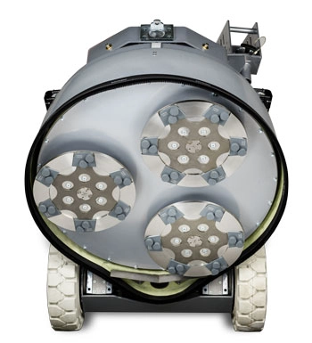 One Bar Segment And Three Half PCD Diamond Epoxy Floor Tools For Lavina Machine