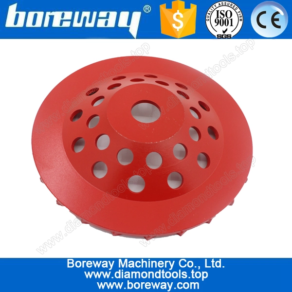 D180*22.23mm*200# segmented type diamond cup grinding wheels