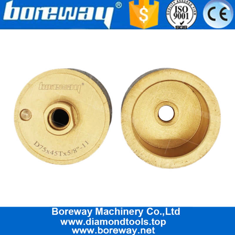 Continuous Zero Tolerance Counter Top Drum Basin Sink Wheel with 5/8”-11 Connector