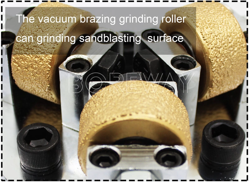 5 inch Double Layer Vacuum Brazing Bush Hammer Plate For Hand Held Machine66