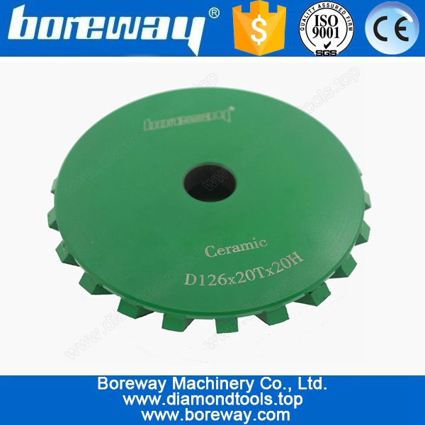 Diamond 45 degree CNC Ceramice Chamfering Wheel D126*20T*20H