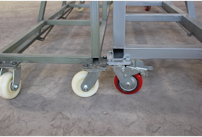 Finished or semi-finished stone slab transportation carts trolleys