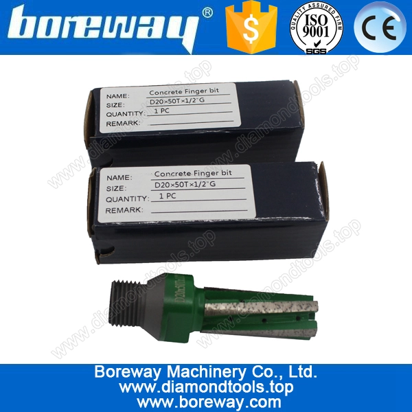 strength bottom diamond finger bit for concrete