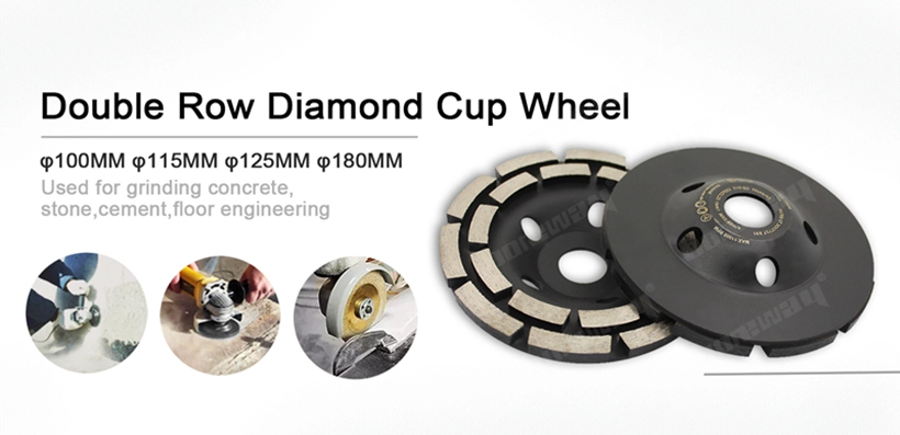 5 Inch Double Row Diamond Grinding Wheel