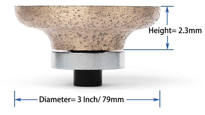 Wet use diamond router bit