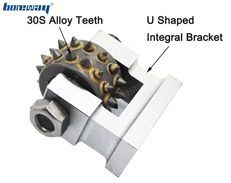 U Shaped Rotary Bush Hammer Roller for Rough Litchi Finish 09